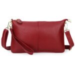 Sac à main cuir femme pratique et léger de couleur rouge